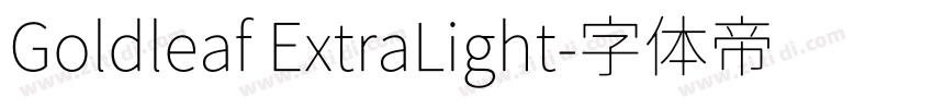 Goldleaf ExtraLight字体转换